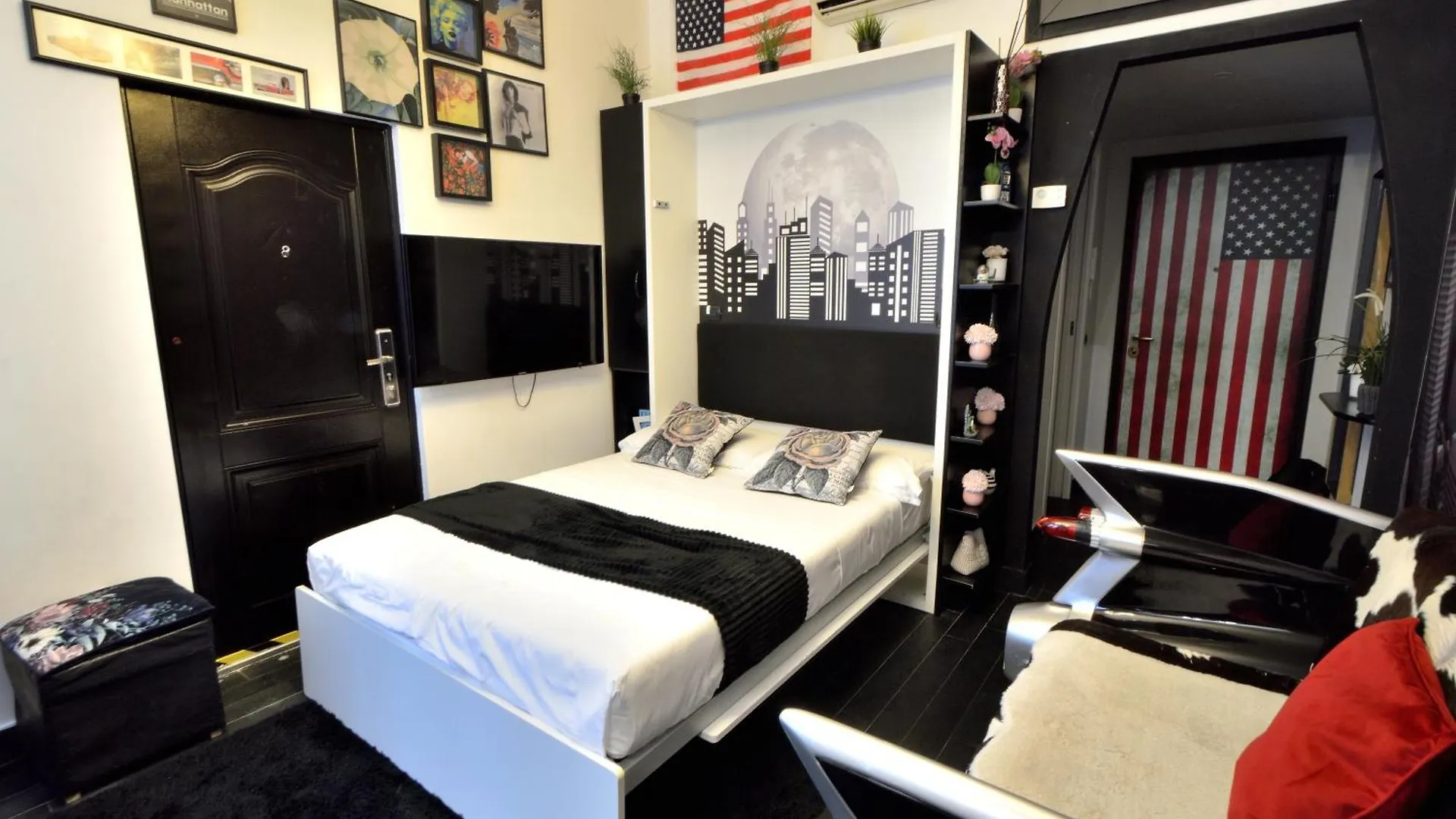 Apartment Stupendo Appartamento Di Design A Tema America- Potente Wi-Fi Ottimo Il Collegamento Con Aeroporto Di Malpensa E Rho Fiera, Vicino Alla Metro Milan Italy