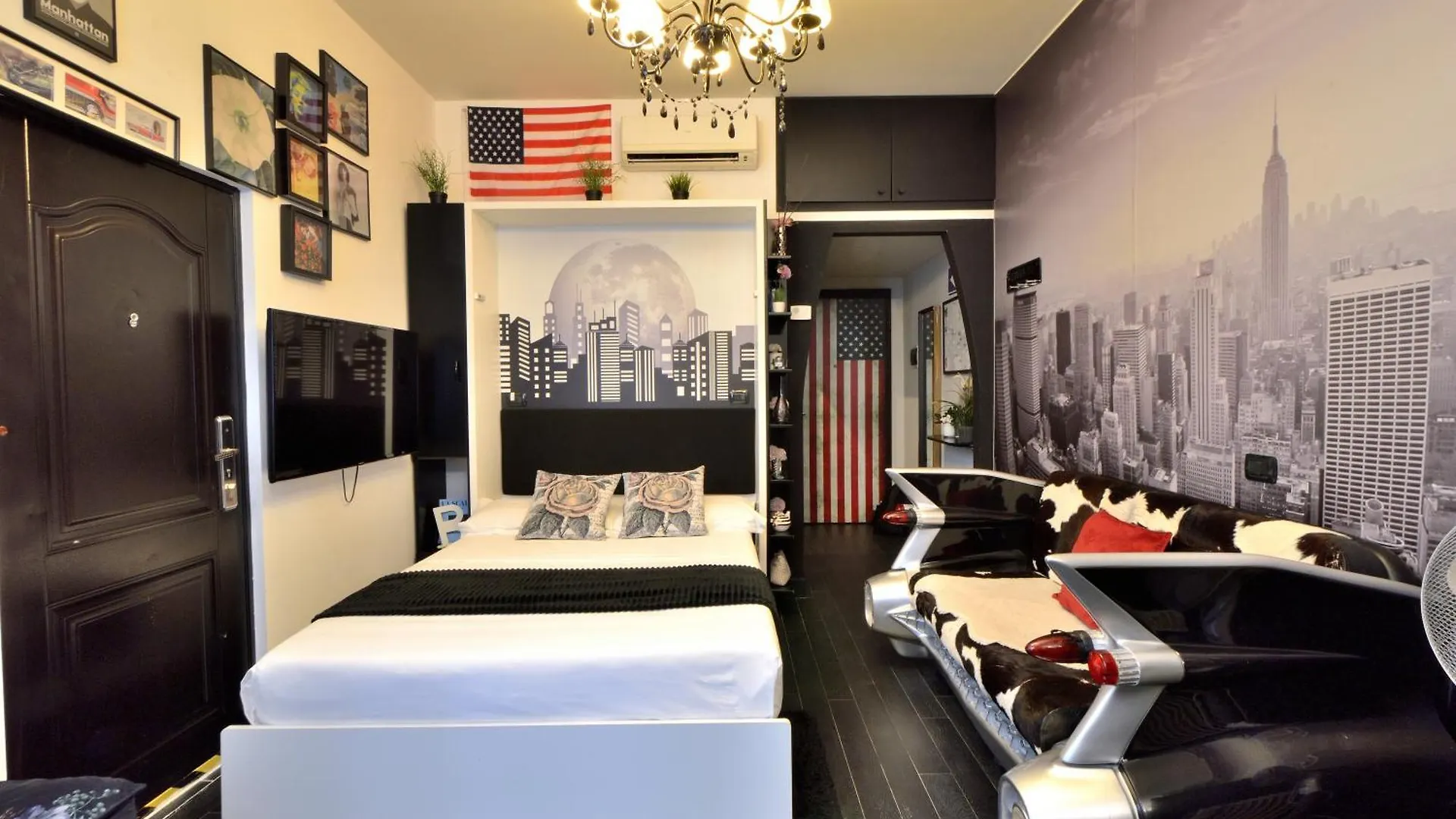 Stupendo Appartamento Di Design A Tema America- Potente Wi-Fi Ottimo Il Collegamento Con Aeroporto Di Malpensa E Rho Fiera, Vicino Alla Metro Milan Apartment